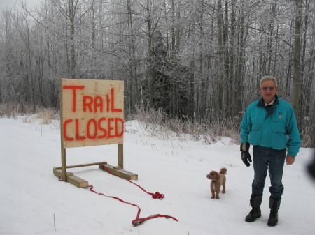 Alex,Lagger and Trail  Closed Sign
