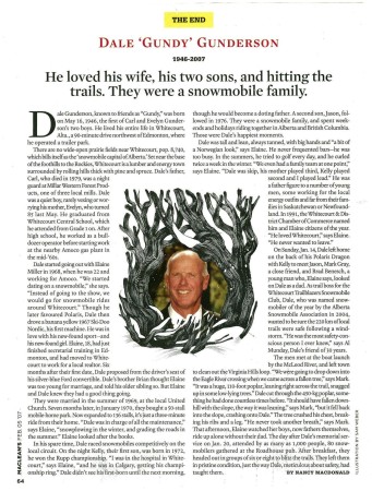 Dale Marvin Gunderson - Maclean's